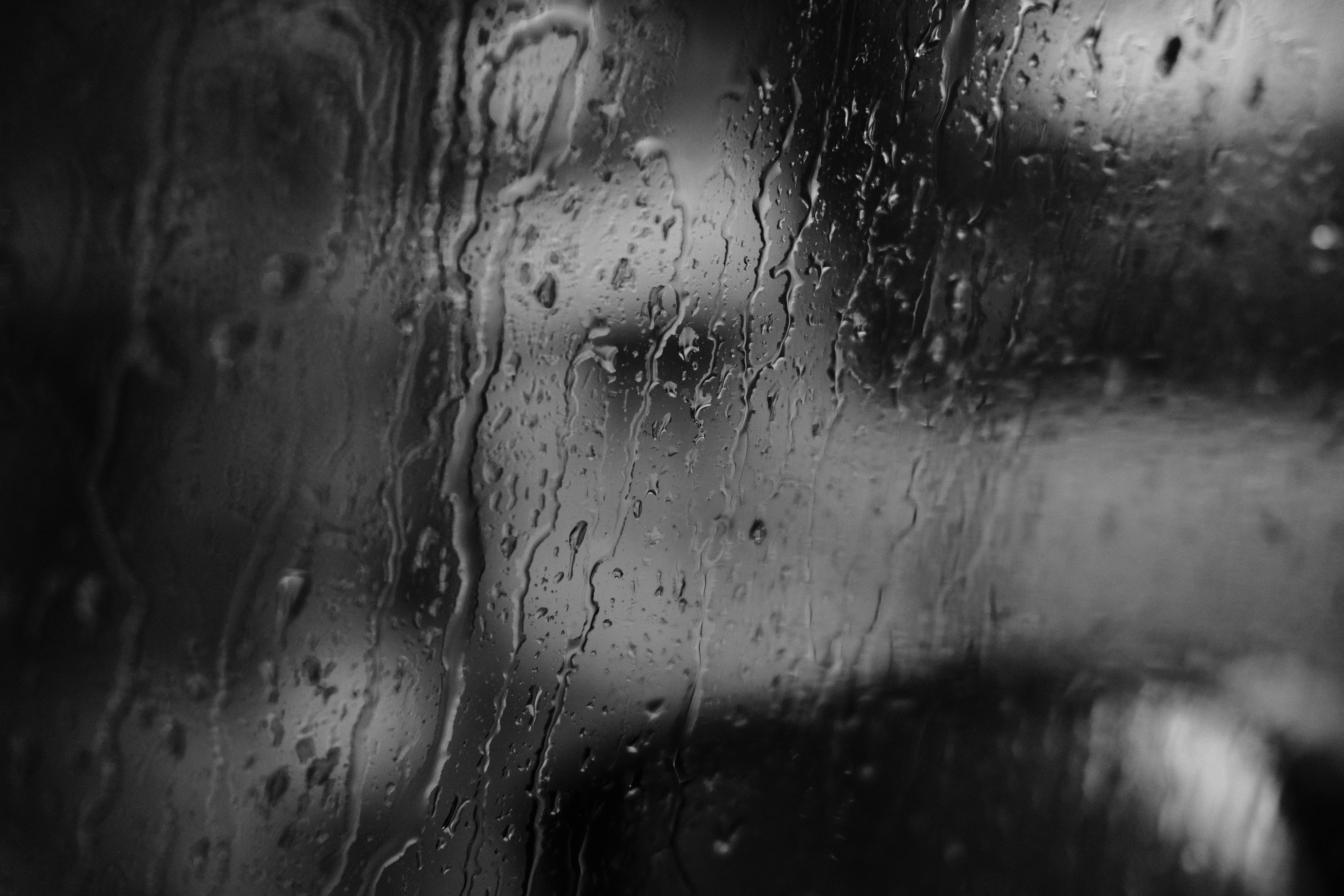 nostalgic rain on car window